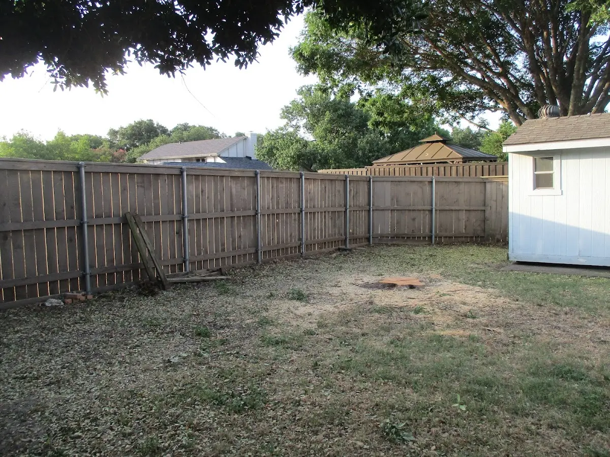 Cleared yard after professional tree removal in Little Rock Air Force Base